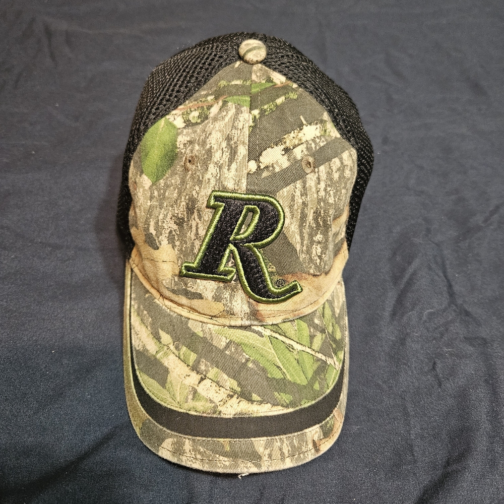 Camouflage Baseball Cap with Black Mesh